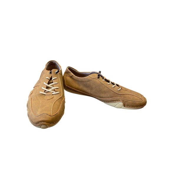 Salkin USA Mens Brown Faux Leather Casual Shoes Size 44/10 SKU 9113 main image 11